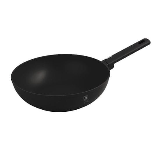 Berlingerhaus Panvica WOK s titánovým povrchom 28 cm Matte Black Collection