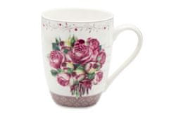 Bella Fiore Hrnček porcelán 340ml KVEŤ RUŽE