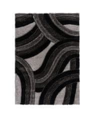 Flair Kusový koberec Indulgence Velvet Carved Grey/Black 80x150