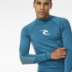 Rip Curl Pánske lycrové tričko WAVES, dlhý rukáv červená XL