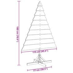 Vidaxl Drevený vianočný stromček na dekoráciu 180 cm drevený masív