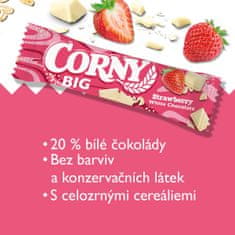 CORNY BIG cereální tyčinka jahoda-bílá čokoláda 40 g