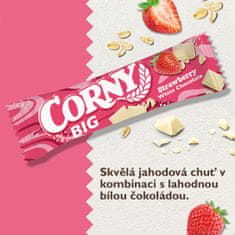 CORNY BIG cereální tyčinka jahoda-bílá čokoláda 40 g