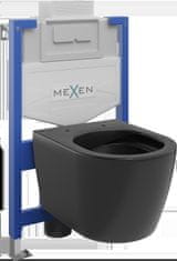 Mexen Fenix XS-U, podomietkový modul a závesné WC Carmen, čierna matná, 6853388XX85