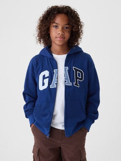 Gap Detská mikina na zips Relaxed Logo