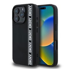 DKNY Zadný kryt 3D Rubber Repeat Logo Line pre iPhone 16 Pro Max Black