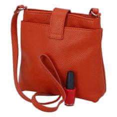 Delami Vera Pelle Dámska kožená crossbody kabelka Lara sweet, oranžová