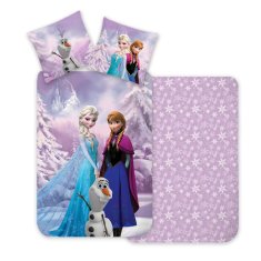 BrandMac Prikrývka na posteľ Disney Frozen Snowy 140×200 cm, 70×90 cm