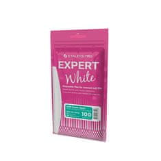 STALEKS Náhradný brúsny papier Expert 40 hrubosť 100 (White Disposable Files for Crescent Nail File) 30 ks