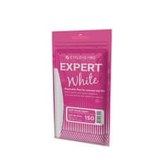 STALEKS Náhradný brúsny papier Expert 40 hrubosť 150 (White Disposable Files for Crescent Nail File) 30 ks