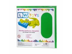 L-W Toys LW Toys Veľká podložka na stavanie 50x50 bodov zelená