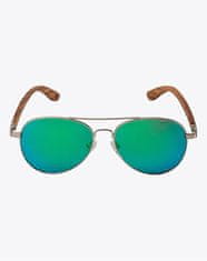 MEATFLY Polarizačné okuliare AVIATOR Green