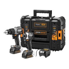 DeWalt Aku KOMBO sada skrutkovača DCD85MG a rázového uťahováka DCF85MG 18 V XR PowerStack 2x 1,7 Ah, edícia McLaren F1 Team