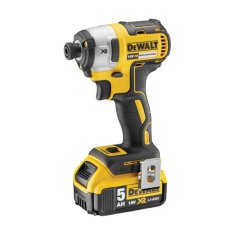 DeWalt Aku rázový uťahovák 1/4" 205 Nm, 18 V XR 2x 5,0 Ah