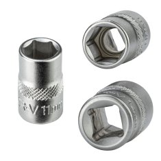 DEMA Nástrčkový kľúč / orech krátky 11 mm 3/8"