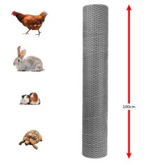 DEMA Voliérové šesťhranné pletivo pozinkované 13 mm, 1x25 m, drôt 0,75 mm