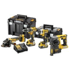 DeWalt Aku KOMBO sada vŕtačky DCD796, rázového uťahováka DCF887, kombi kladiva DCH273 a uhlovej brúsky DCG405 18 V XR 3x 5,0 Ah