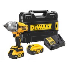 DeWalt Aku rázový uťahovák 1/2" krúžok 1396 Nm, 18 V XR 2x 5,0 Ah