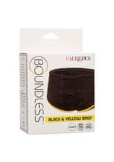 Lovetoy CalExotics Boundless Briefs (Black & Yellow), unisex boxerky s otvorom na strapon 2XL/3XL