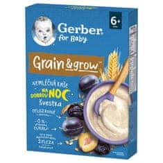 Gerber Kaša nemliečna pšenično-ovsená slivka 200 g, 6+