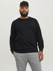 Jack&Jones Plus Pánsky sveter JJEBASIC 12250588 Black (Veľkosť 4XL)