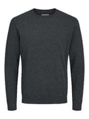 Jack&Jones Plus Pánsky sveter JJEBASIC 12250588 Dark Grey Melange (Veľkosť 5XL)