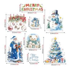 IZMAEL Samolepka na stenu/Tapeta Merry Christmas/Typ3 KP34619