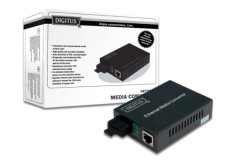 Digitus Media Converter, Singlemode 10/100Base-TX na 100Base-FX, Incl. PSU SC connector, Up to 20km