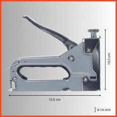 BOBIMARKET tapicerová zošívačka taker ručná kovová silná 4-14mm +spinky 1tis sada