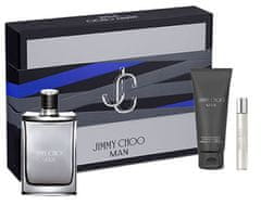 Jimmy Choo Man - EDT 100 ml + sprchový gel 100 ml + EDT 7,5 ml