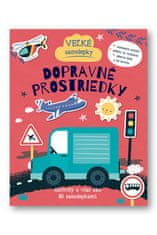 Veľké samolepky Dopravné prostriedky - Aktivity s viac ako 80 samolepkami