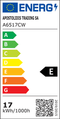 Diolamp SMD LED žiarovka matná A65 17W/230V/E27/6000K/1900Lm/200°