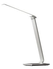 Solight LED stolný lampička stmievateľná 12W/3000K-6000K/700Lm, USB, biely lesk