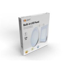 Solight LED mini panel podhľadový 18W/230V/1530Lm/3000K/IP20, biely, 225x225mm