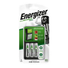 HJ Kompaktná nabíjačka batérií Energizer Maxi + 4 x batéria AA 2000mAh