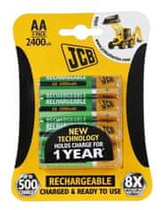 HJ Batéria AA/HR6 2400mAh JCB RTU 4ks (blister)