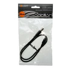 Solight Dátový USB kábel USB 2.0 A konektor - USB B micro konektor, 50cm