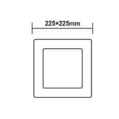 ACA Lightning LED prisadené svietidlo ARCA 18W/230V/6500K/1510Lm/120°/IP20, biele