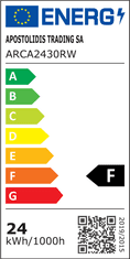 ACA Lightning LED prisadené svietidlo ARCA 24W/230V/3000K/1830Lm/120°/IP20, kruhové biele