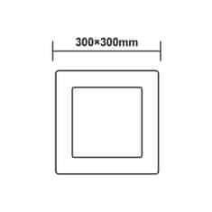 ACA Lightning LED prisadené svietidlo ARCA 24W/230V/6500K/1900Lm/120°/IP20, biele