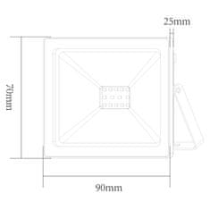 ACA Lightning LED vonkajšie reflektor Q 10W/230V/3000K/800Lm/110°/IP66, čierny