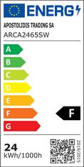 ACA Lightning LED prisadené svietidlo ARCA 24W/230V/6500K/1900Lm/120°/IP20, biele