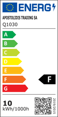 ACA Lightning LED vonkajšie reflektor Q 10W/230V/3000K/800Lm/110°/IP66, čierny