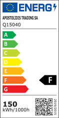 ACA Lightning LED vonkajšie reflektor Q 150W/230V/4000K/12750Lm/110°/IP66, čierny