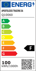 ACA Lightning LED vonkajšie reflektor Q 100W/230V/6000K/9000Lm/110°/IP66, čierny