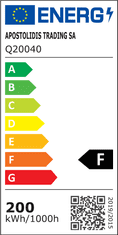 ACA Lightning LED vonkajšie reflektor Q 200W/230V/4000K/17000Lm/110°/IP66, čierny