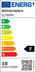 ACA Lightning LED vonkajšie reflektor Q 10W/230V/6000K/880Lm/110°/IP66, biely