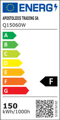 ACA Lightning LED vonkajšie reflektor Q 150W/230V/6000K/13200Lm/110°/IP66, biely