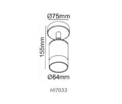 ACA Lightning Vonkajšie bodové svietidlo HI7033AR max. 35W/GU10/230V/IP54, hnedé