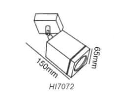 ACA Lightning Vonkajšie bodové svietidlo HI7072 max. 35W/GU10/230V/IP65, matný Nikel